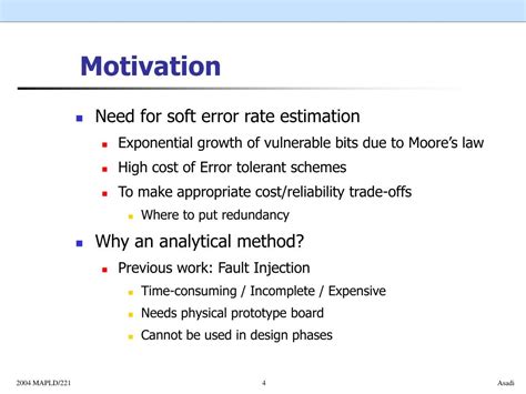 soft error rate estimation